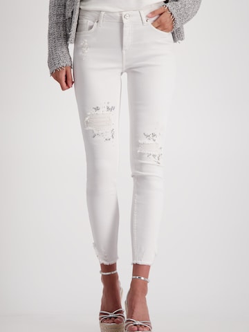 monari Skinny Jeans in Wit: voorkant
