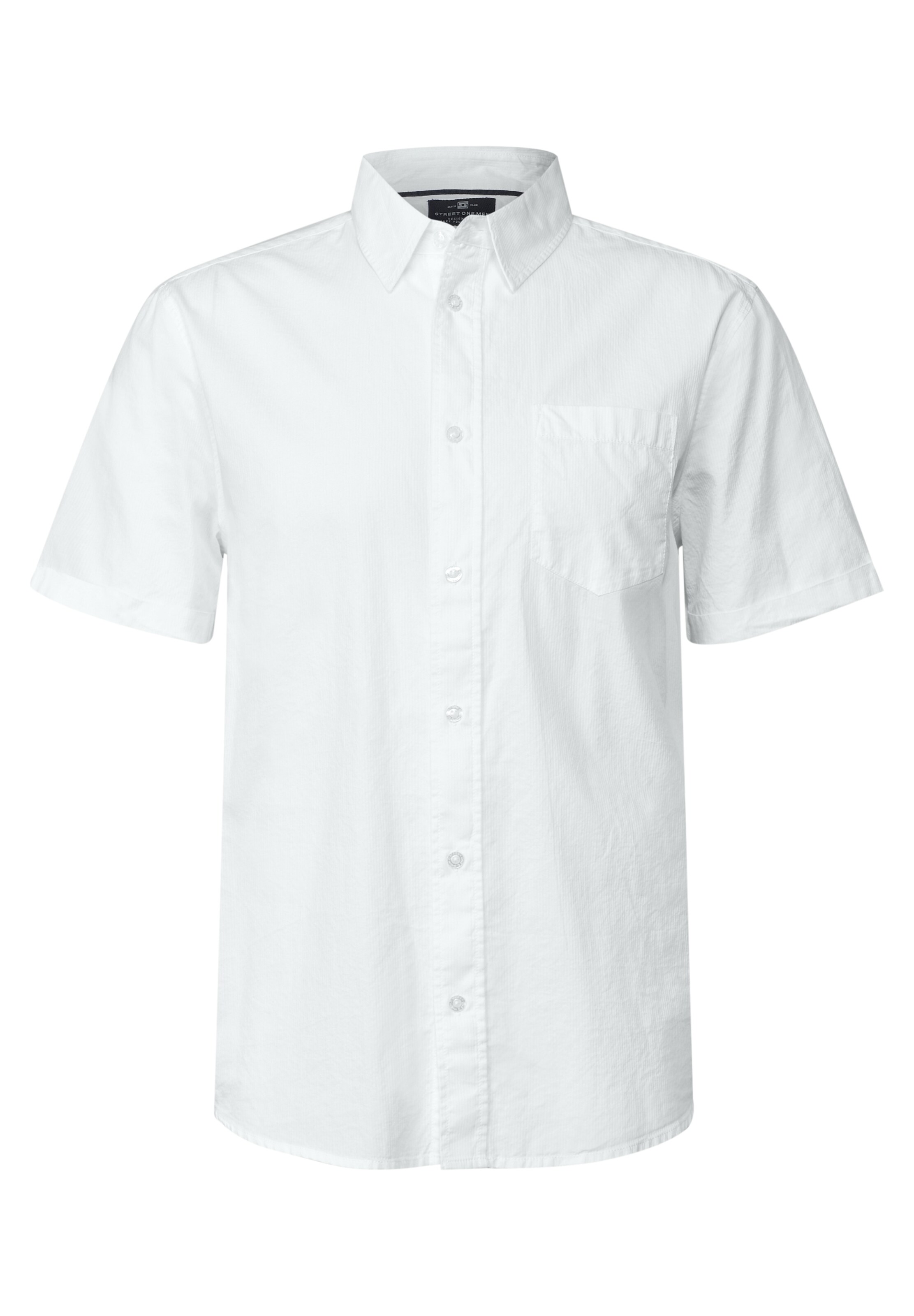 Street One MEN Button Up Shirt in White: front