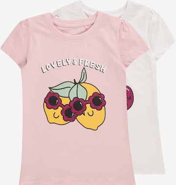 T-Shirt 'VIBEKE' NAME IT en rose : devant