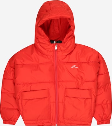 BOSS Kidswear Winterjas in Rood: voorkant