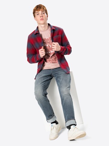 River Island - Regular Fit Camisa em vermelho