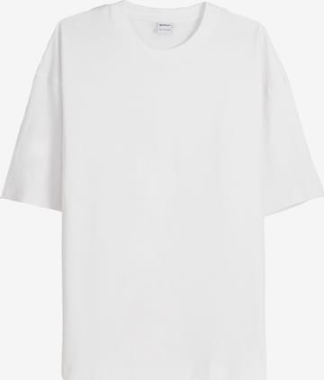T-Shirt Bershka en blanc : devant