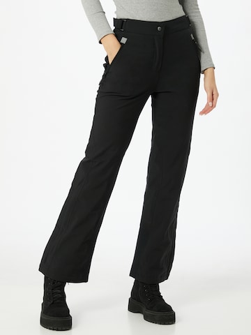 CMP Regular Outdoor trousers in Black: front