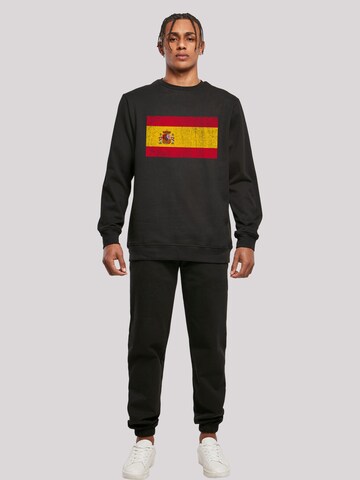F4NT4STIC Sweatshirt 'Spain Spanien Flagge' in Zwart
