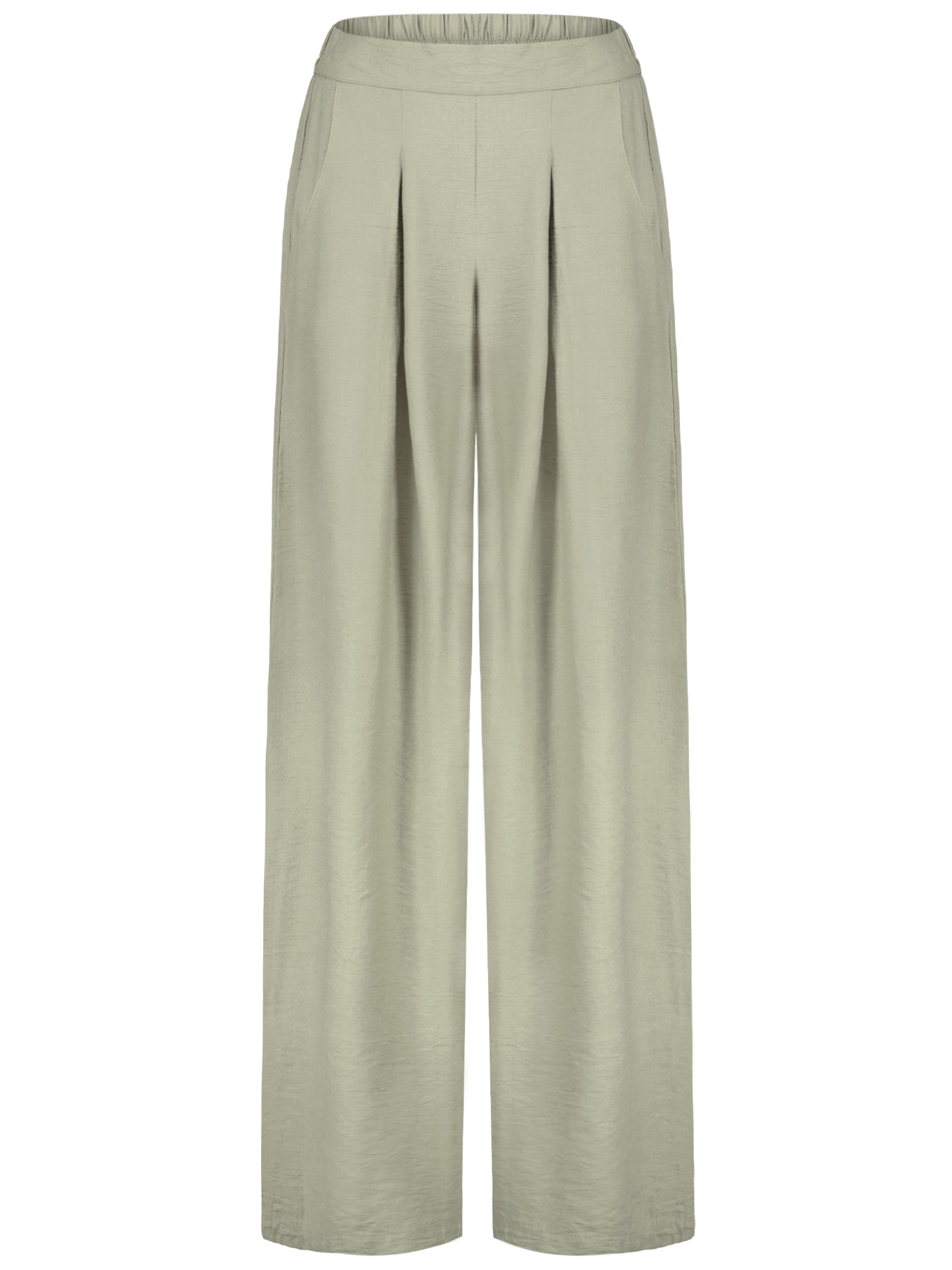 Sublevel Pleat-Front Pants in Beige: front