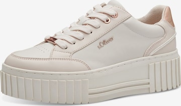 Baskets basses s.Oliver en beige : devant