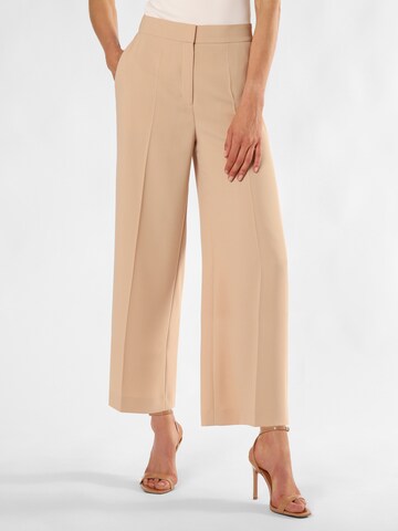 HUGO Wide Leg Bügelfaltenhose 'Harleen' in Beige: Vorderseite