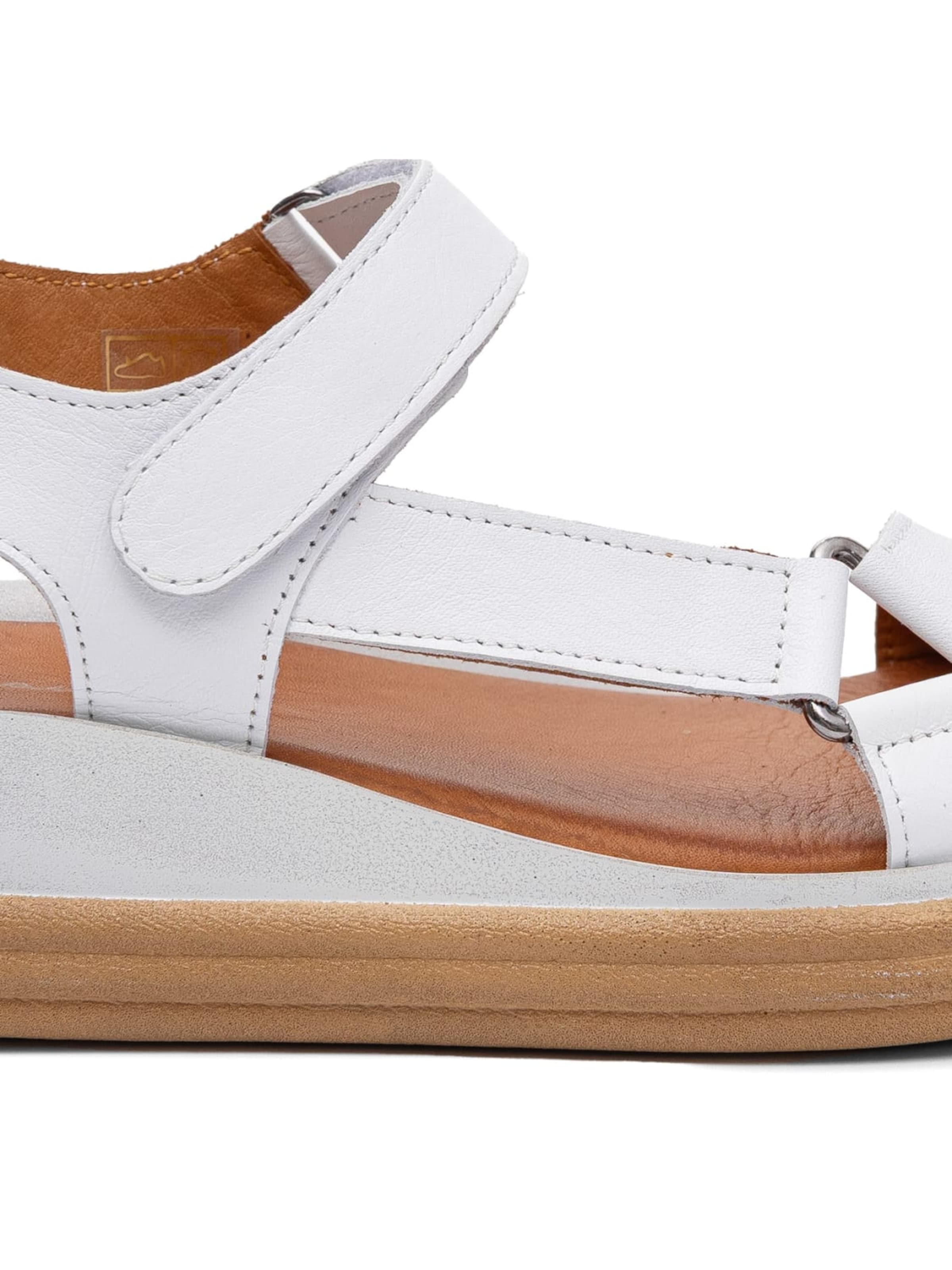 Maciejka Sandalen met riem in Wit