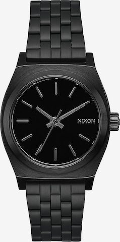 melns Nixon Analogais pulkstenis 'Medium Time Teller': no priekšpuses