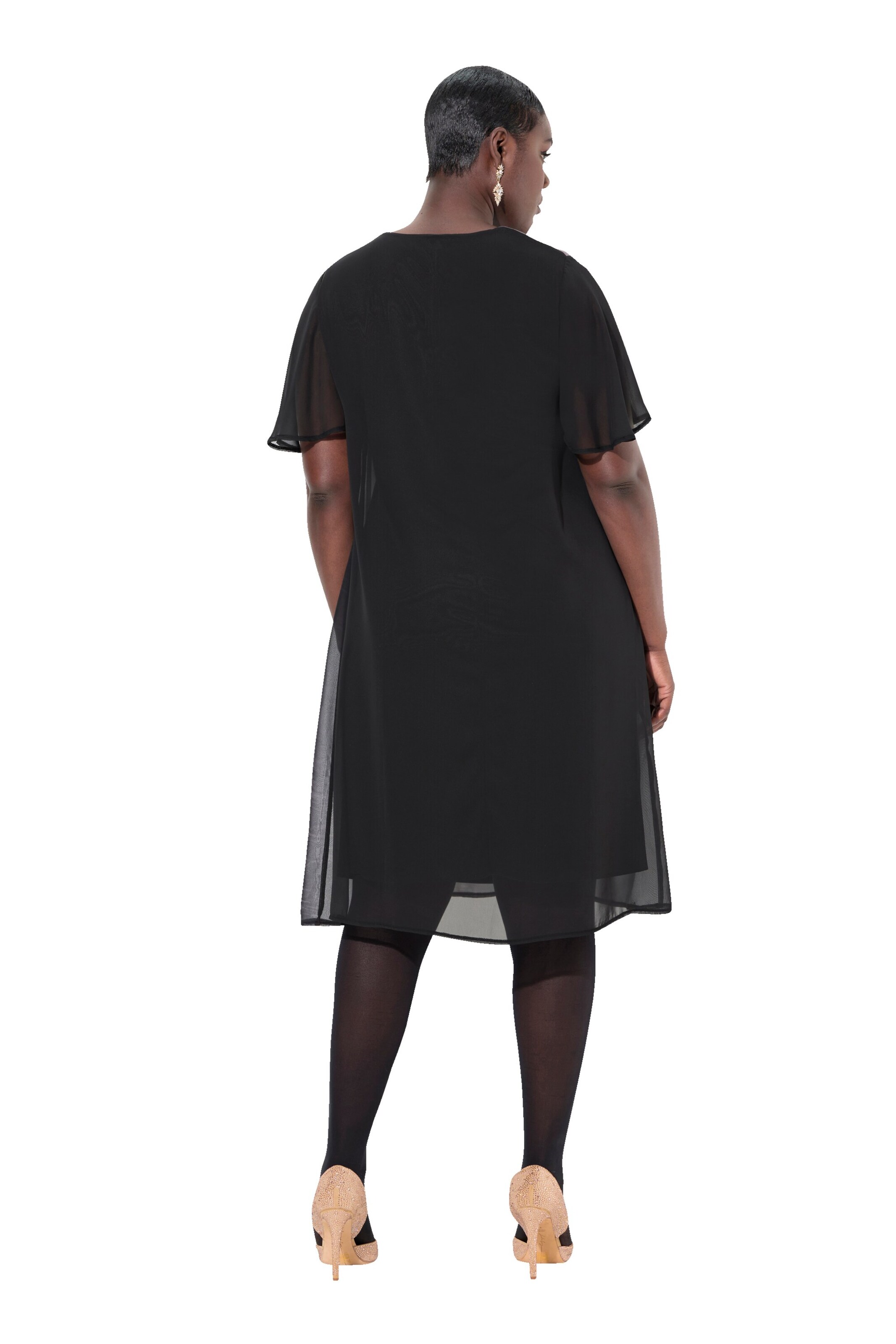 Ulla Popken Abendkleid in Schwarz