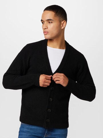 DRYKORN Knit Cardigan 'NADIR' in Black: front