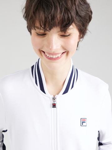 FILA Спортна жилетка с качулка 'Georgia' в бяло