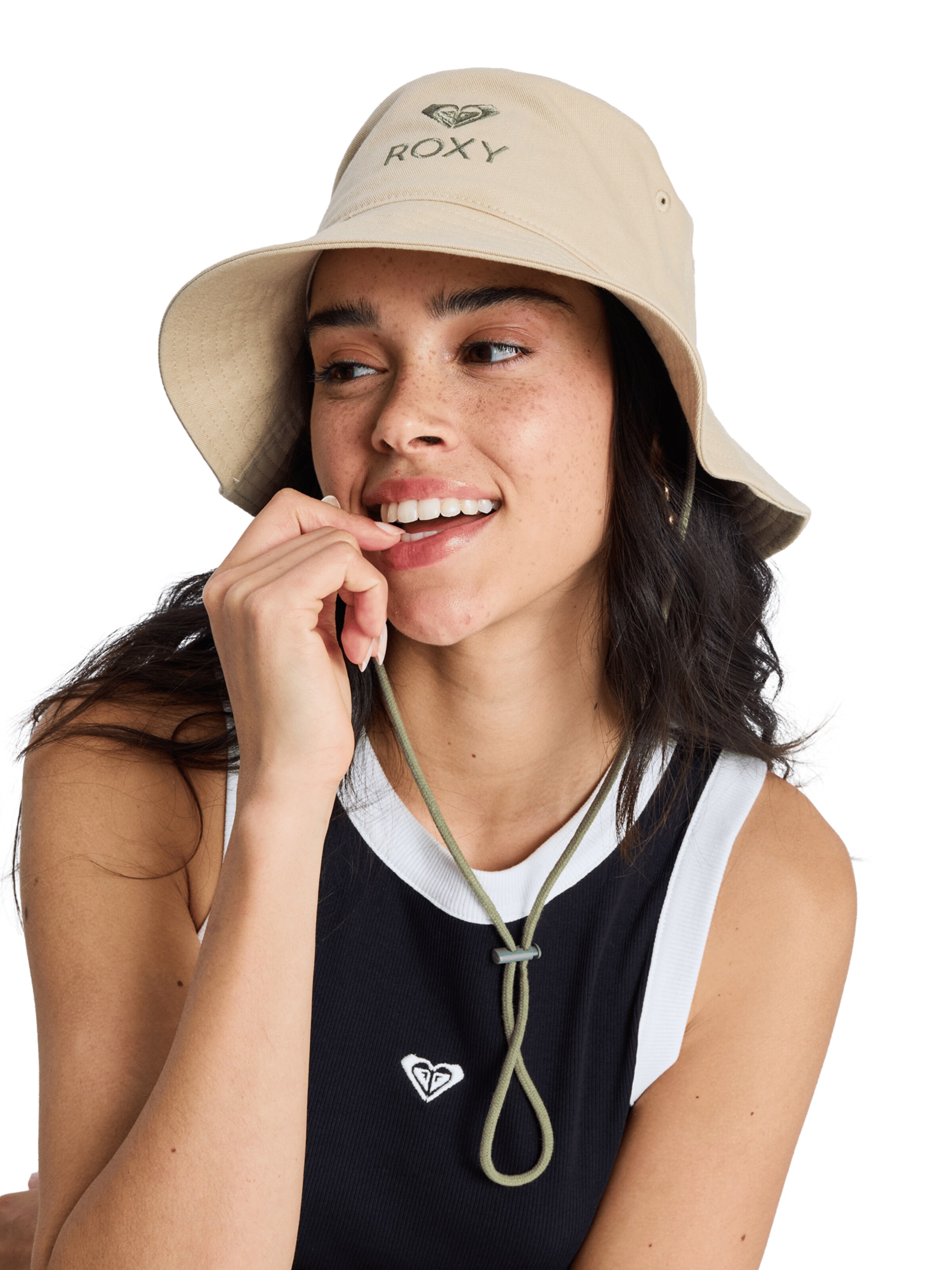 ROXY Hut 'Come To Brazil' in Beige: Vorderseite