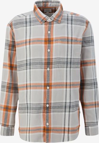 QS Regular fit Button Up Shirt in Grey: front