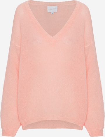 americandreams Oversizepullover 'Silja' in Orange: Vorderseite