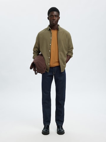 Coupe slim Jean 'SLH17 BEN KORI' SELECTED en bleu