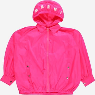 Marni Демисезонная куртка в Ярко-розовый: спереди