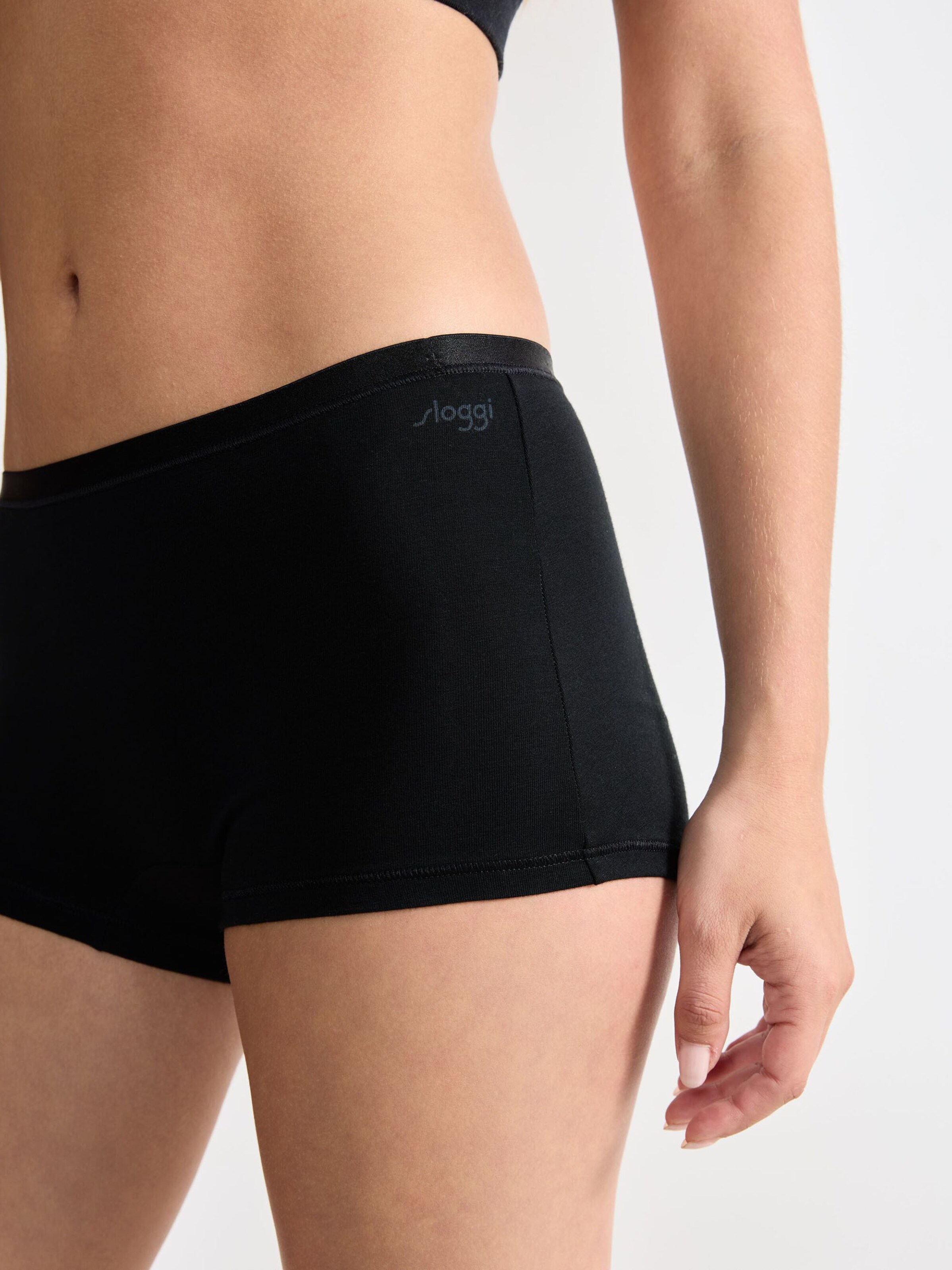 SLOGGI - Hipster ' GO Daily Cotton Short ' em preto