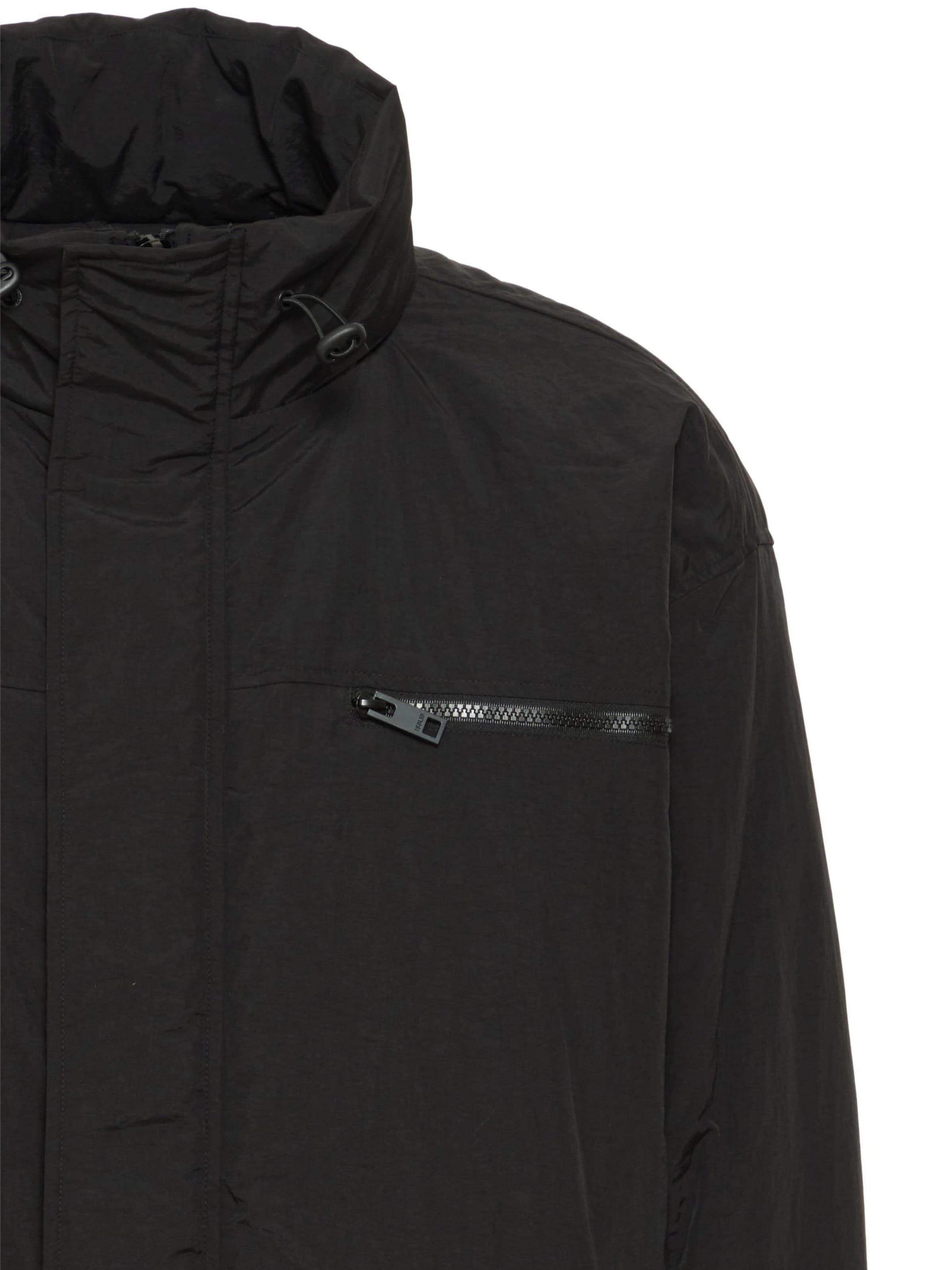 !Solid - Sobretudo de inverno 'SDMAITI' em preto