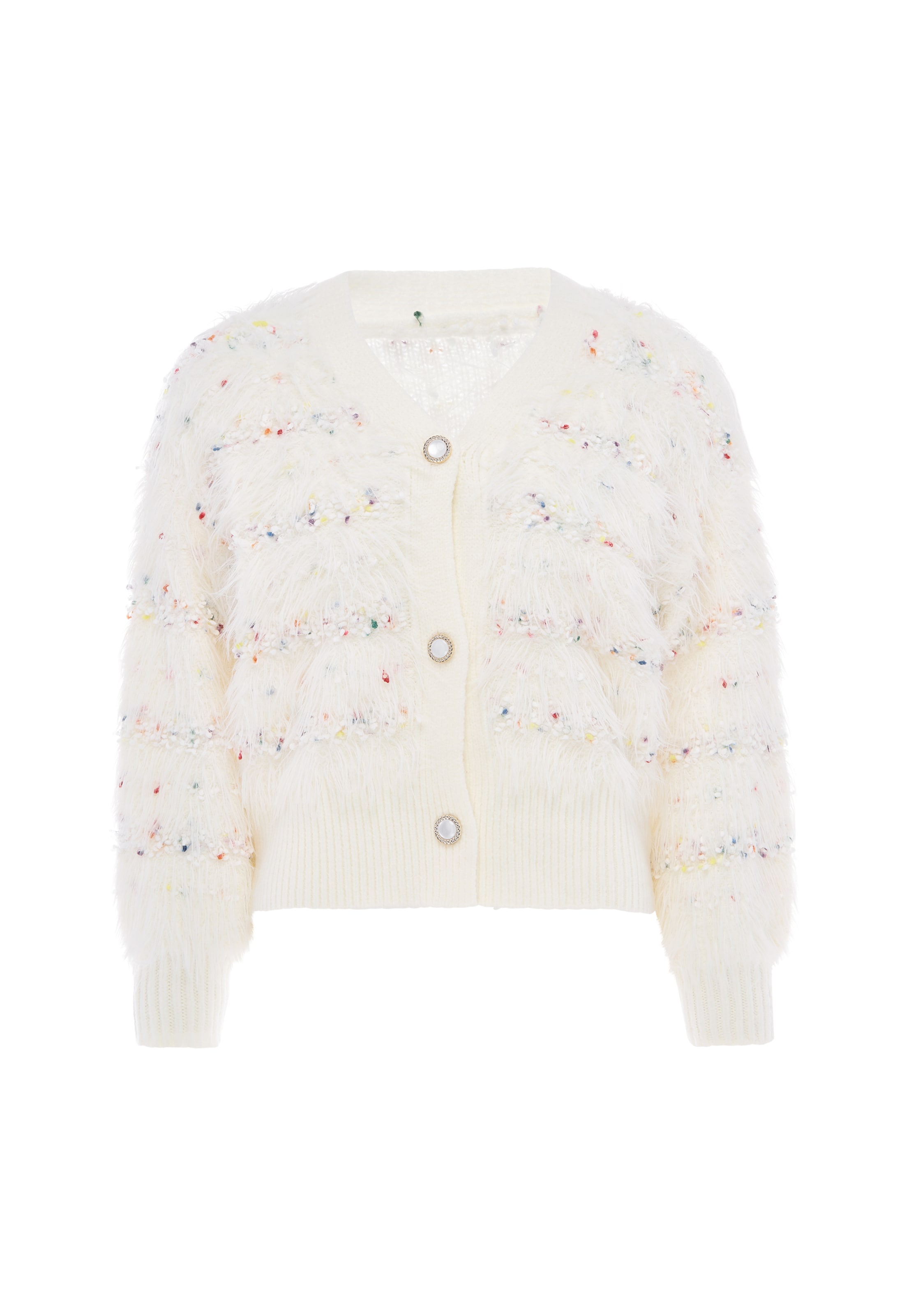 MYMO Casaco de malha em M em mistura de cores / offwhite, Vista do artigo