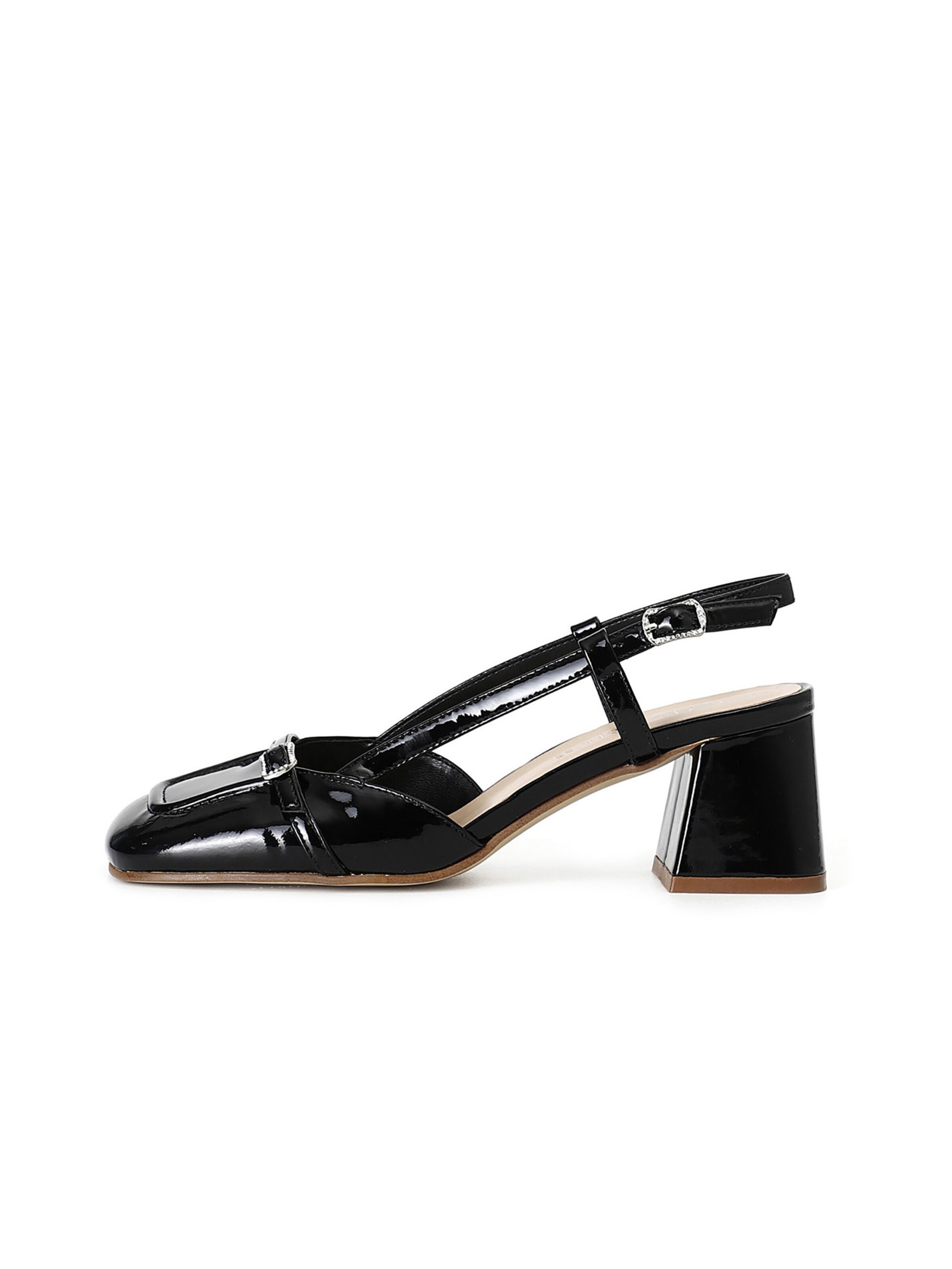 Décolleté sling di CAFè NOIR in nero: frontale