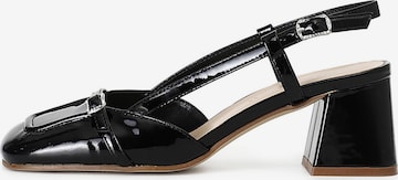 Décolleté sling di CAFè NOIR in nero: frontale