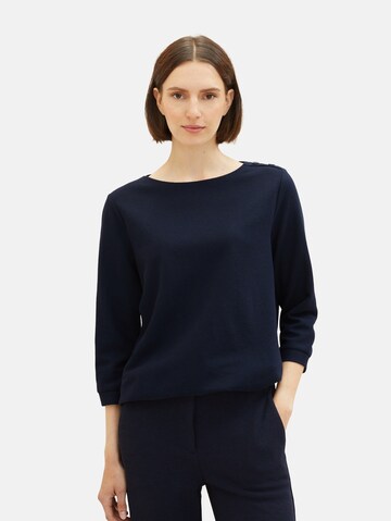 Tricou de la TOM TAILOR pe albastru: față