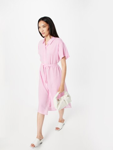 VERO MODA Shirt Dress 'BUMPY' in Pink