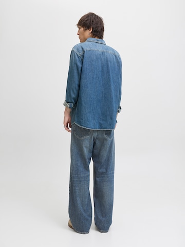 Wide Leg Jean 'JJIDAVE JJCOOPER' JACK & JONES en bleu