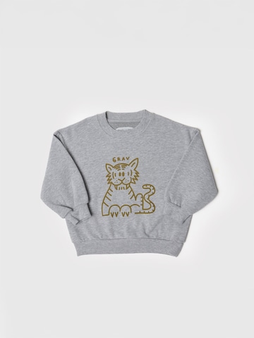 Maru + Bo Sweatshirt 'PRINTED TIGER SWEATSHIRT'‌‌ in Grau: Vorderseite