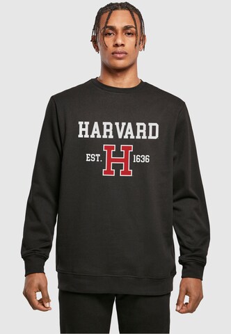 Felpa 'Harvard University - Est 1636' di Merchcode in nero: frontale