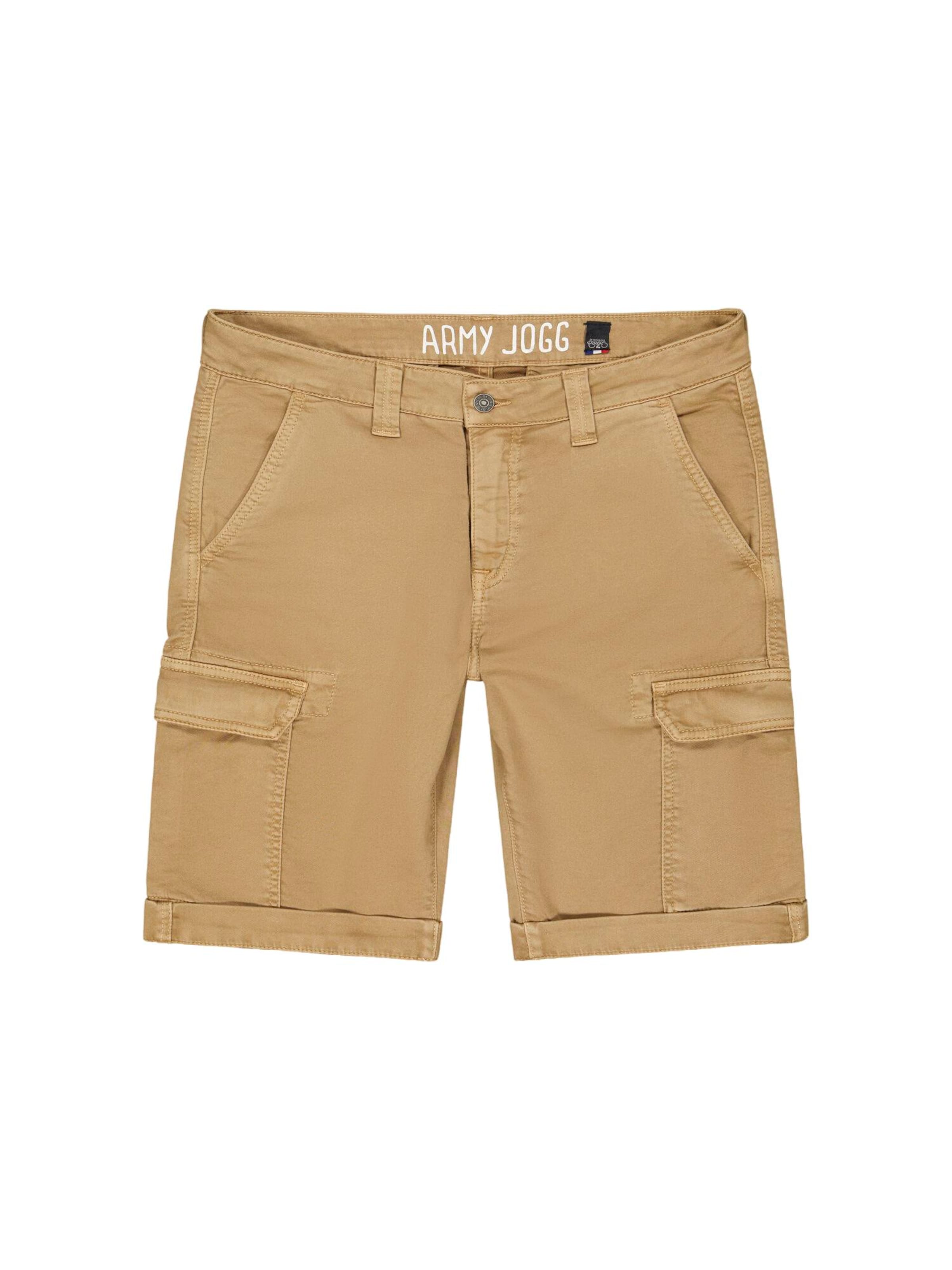 Regular Pantalon 'Damon' Le Temps Des Cerises en marron : devant