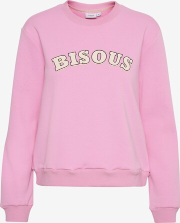 SAINT TROPEZ Sweatshirt 'Dajla' in Pink: predná strana