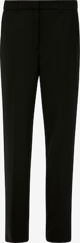 s.Oliver BLACK LABEL Regular Pleated Pants in Black: front