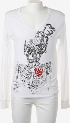 DSQUARED2 Freizeithemd / Shirt / Polohemd langarm XS in Weiß: Vorderseite