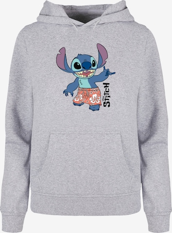 ABSOLUTE CULT Sweatshirt 'Lilo And Stitch - Bermuda Shorts' in Grijs: voorkant