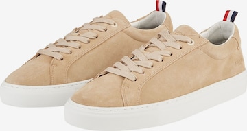 HECHTER PARIS Platform trainers 'Suede' in Beige: front