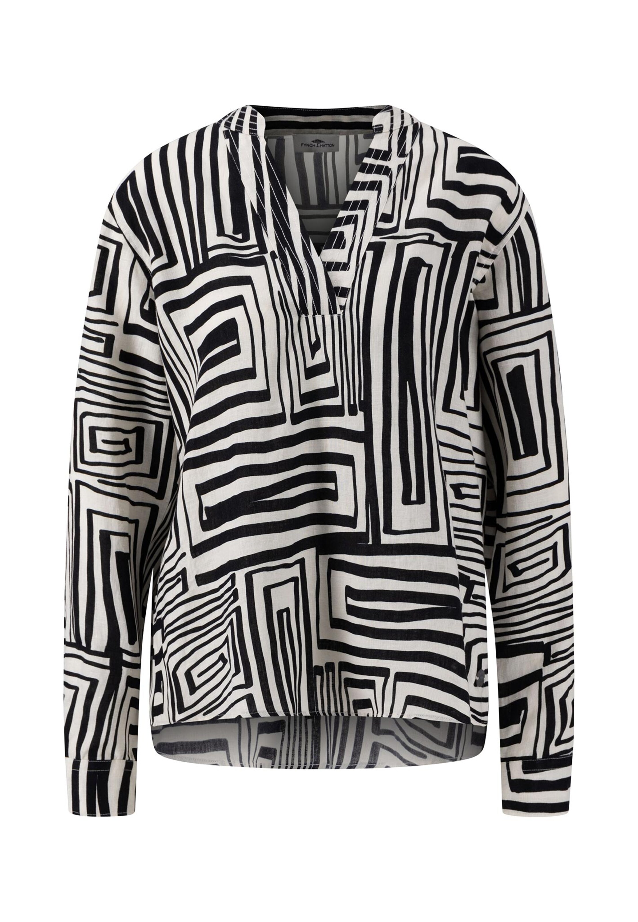 FYNCH-HATTON Bluse in Schwarz: Vorderseite