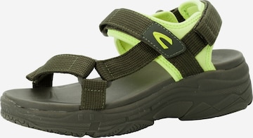 CAMEL ACTIVE Hiking Sandals in Green: front