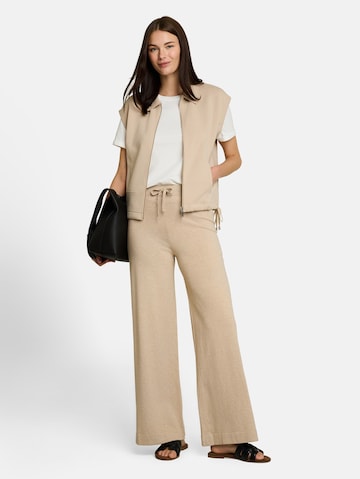 TOM TAILOR Wide leg Broek in Beige