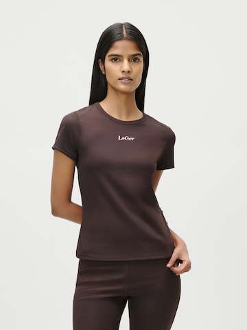 T-shirt 'Simone' LeGer by Lena Gercke en marron : devant