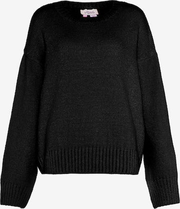 Pull-over aleva en noir : devant