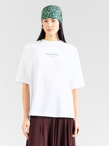 TOPSHOP - Camiseta talla grande 'PREMIUM' en blanco