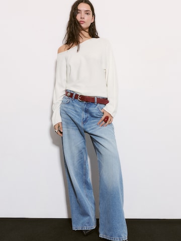 Pull&Bear Svetr – béžová: přední strana