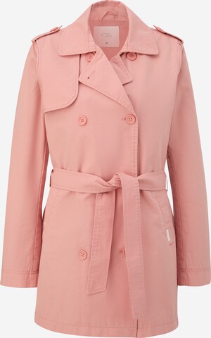 QS Between-Seasons Coat in Orange: front