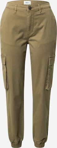 Effilé Pantalon cargo 'ONLTIGER' ONLY en vert : devant