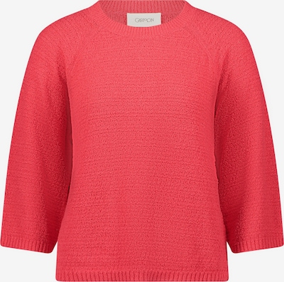 Cartoon Strickpullover mit Rundhalsausschnitt in XS in rot, Produktansicht