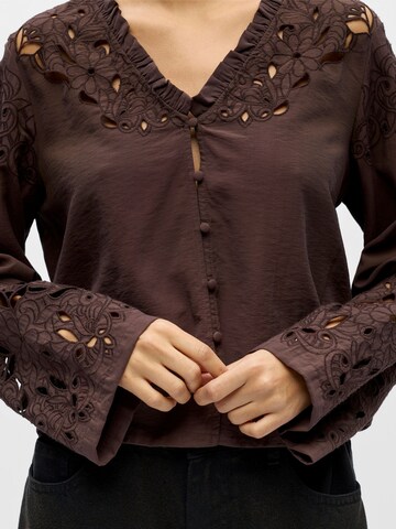 Camicia da donna 'OBJIsla' di OBJECT in marrone