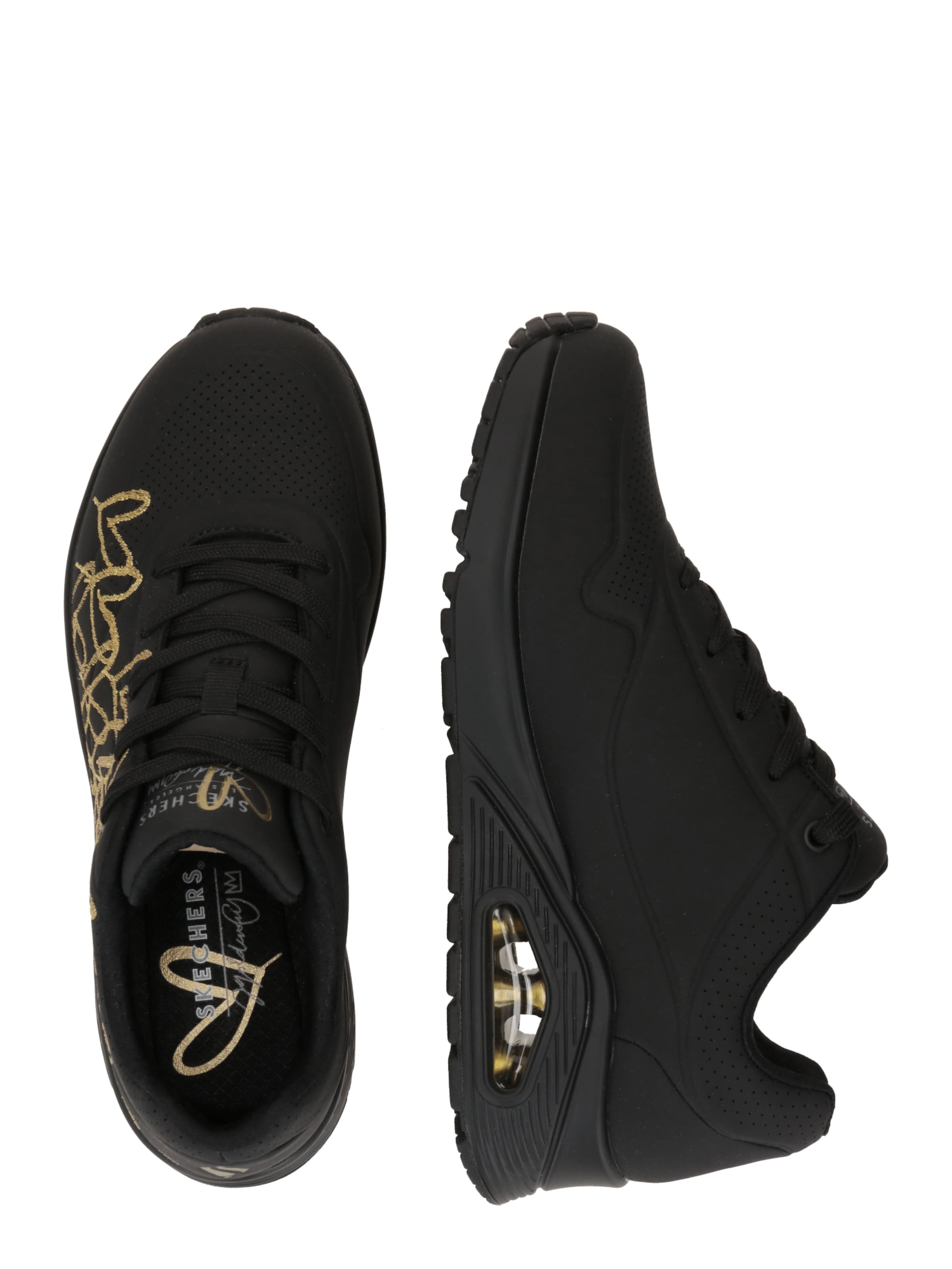 Baskets basses &#x27;Uno&#x27; SKECHERS en noir