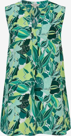 Cellbes of Sweden Ärmellose Tunika mit Taschen und einem Blumen-Muster in Grün: Vorderseite